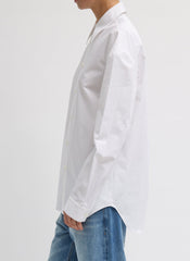 Compact Eco Poplin Hinged Shirt | Tibi White
