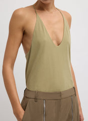 Racerback Tank | Tibi Fennel