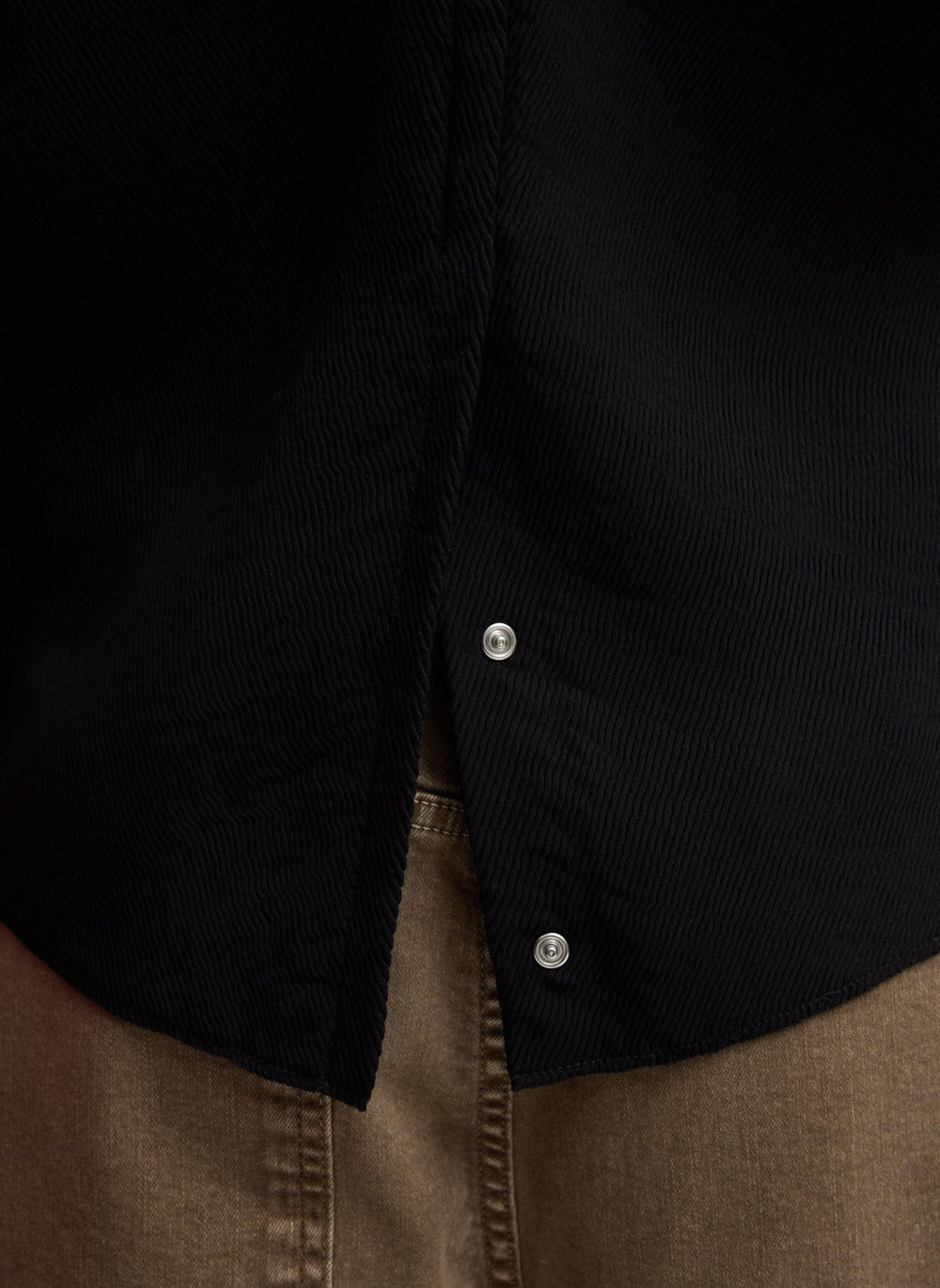 Viscose Plisse Hinged Long Sleeve Top | Tibi Black