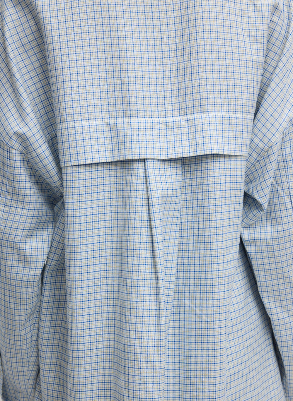 Linus Check Oversized Shirt | Tibi Blue Multi