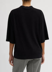 Sable Oversized Easy T-Shirt | Tibi Black