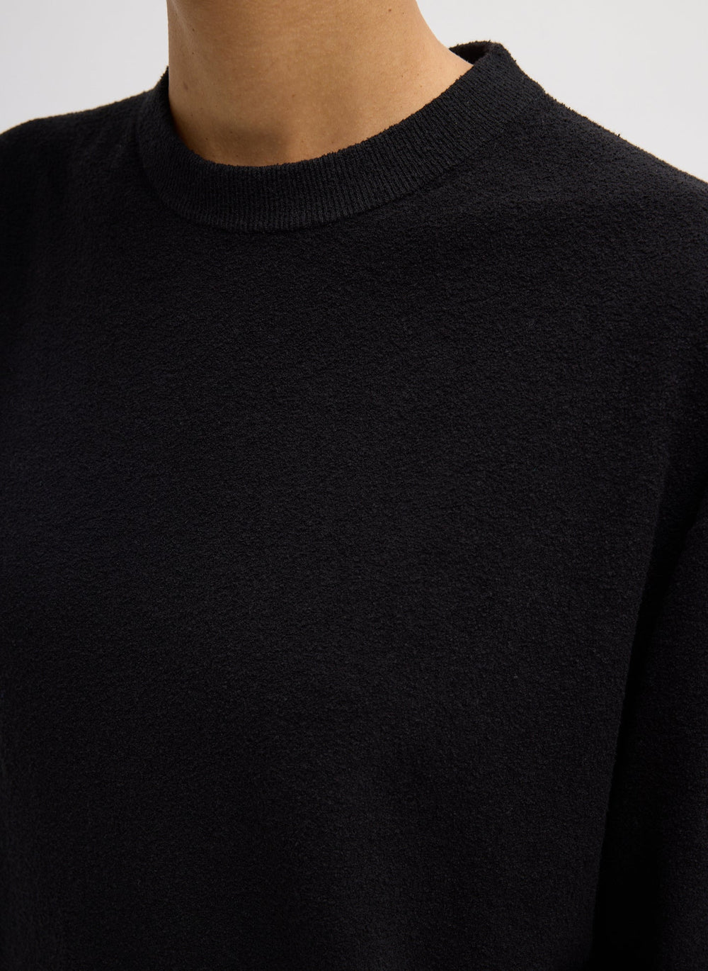 Sable Oversized Easy T-Shirt | Tibi Black