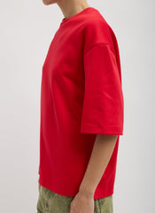 Active Knit Easy T-Shirt | Tibi Red