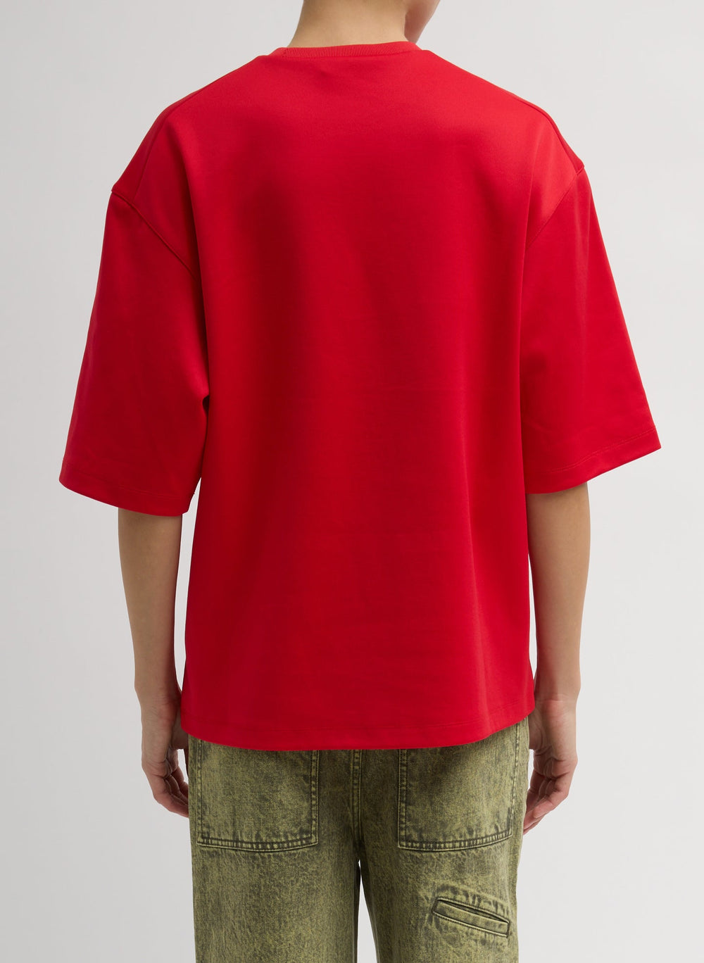 Active Knit Easy T-Shirt | Tibi Red