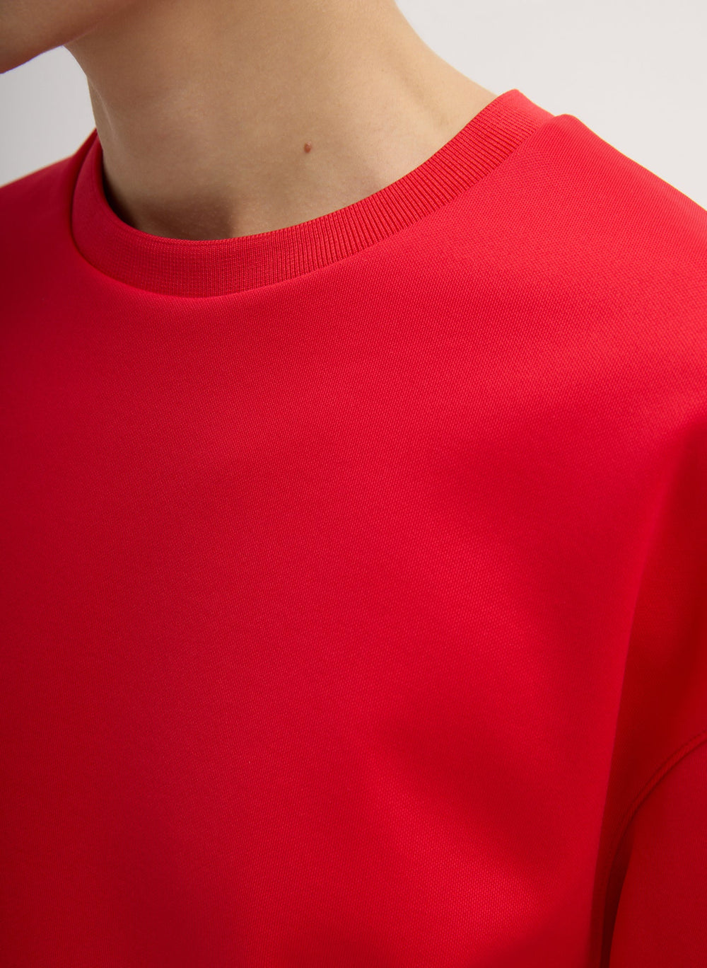Active Knit Easy T-Shirt | Tibi Red