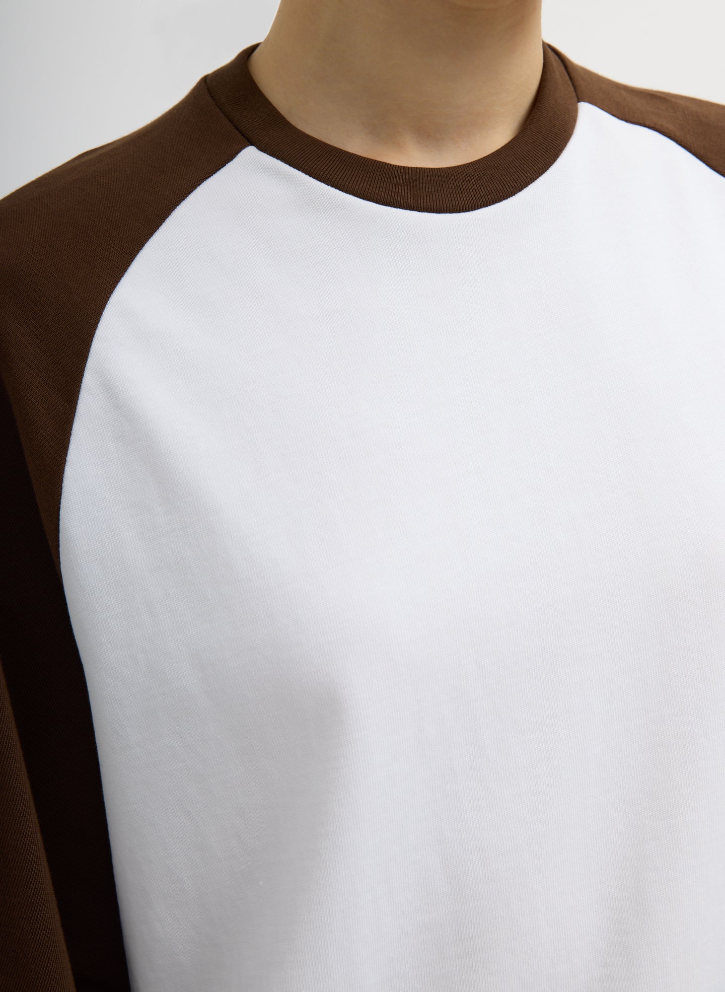 Perfect Baseball T-Shirt | Tibi Brown Multi