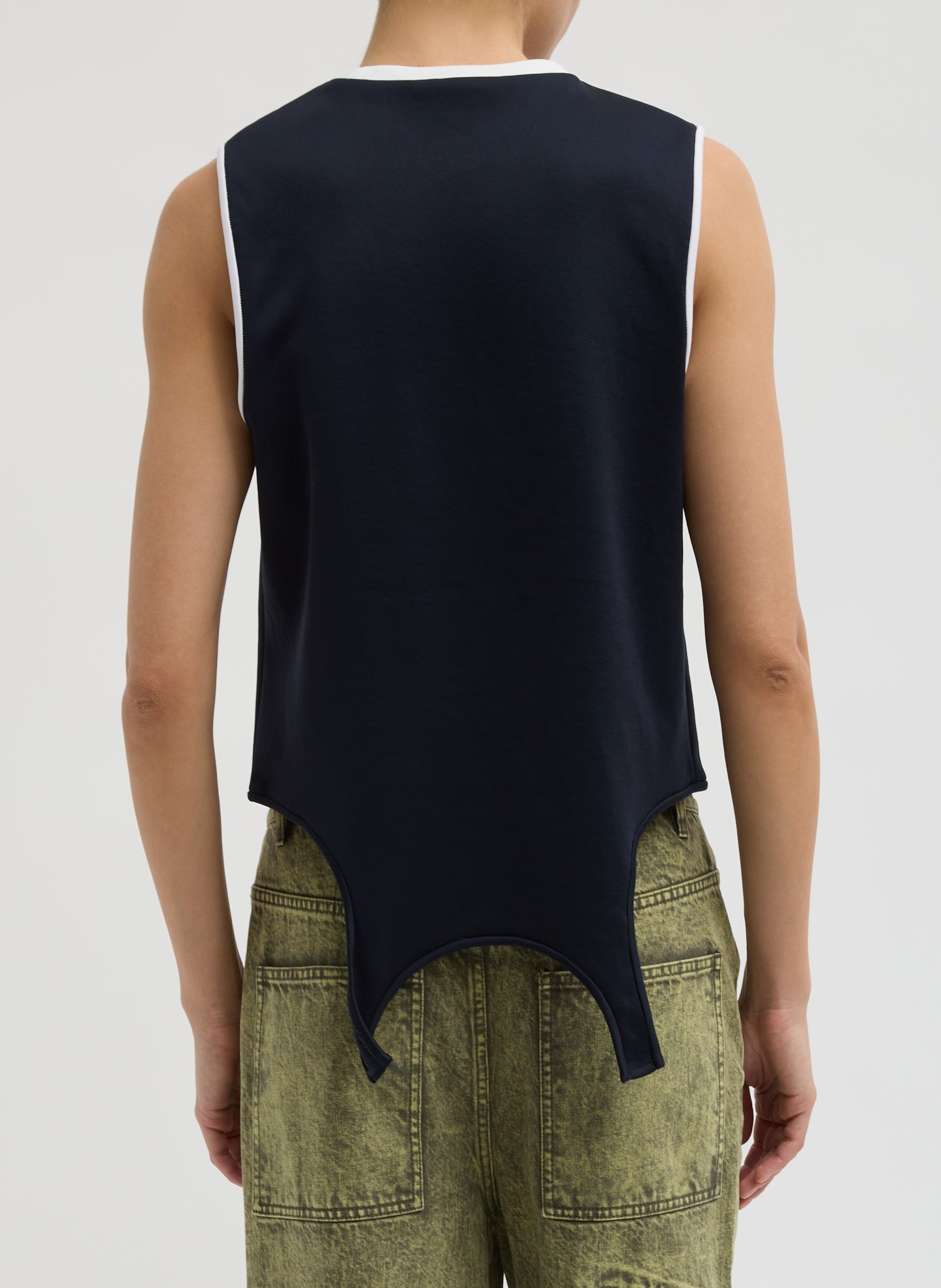 Active Knit Flip Tank | Tibi Navy