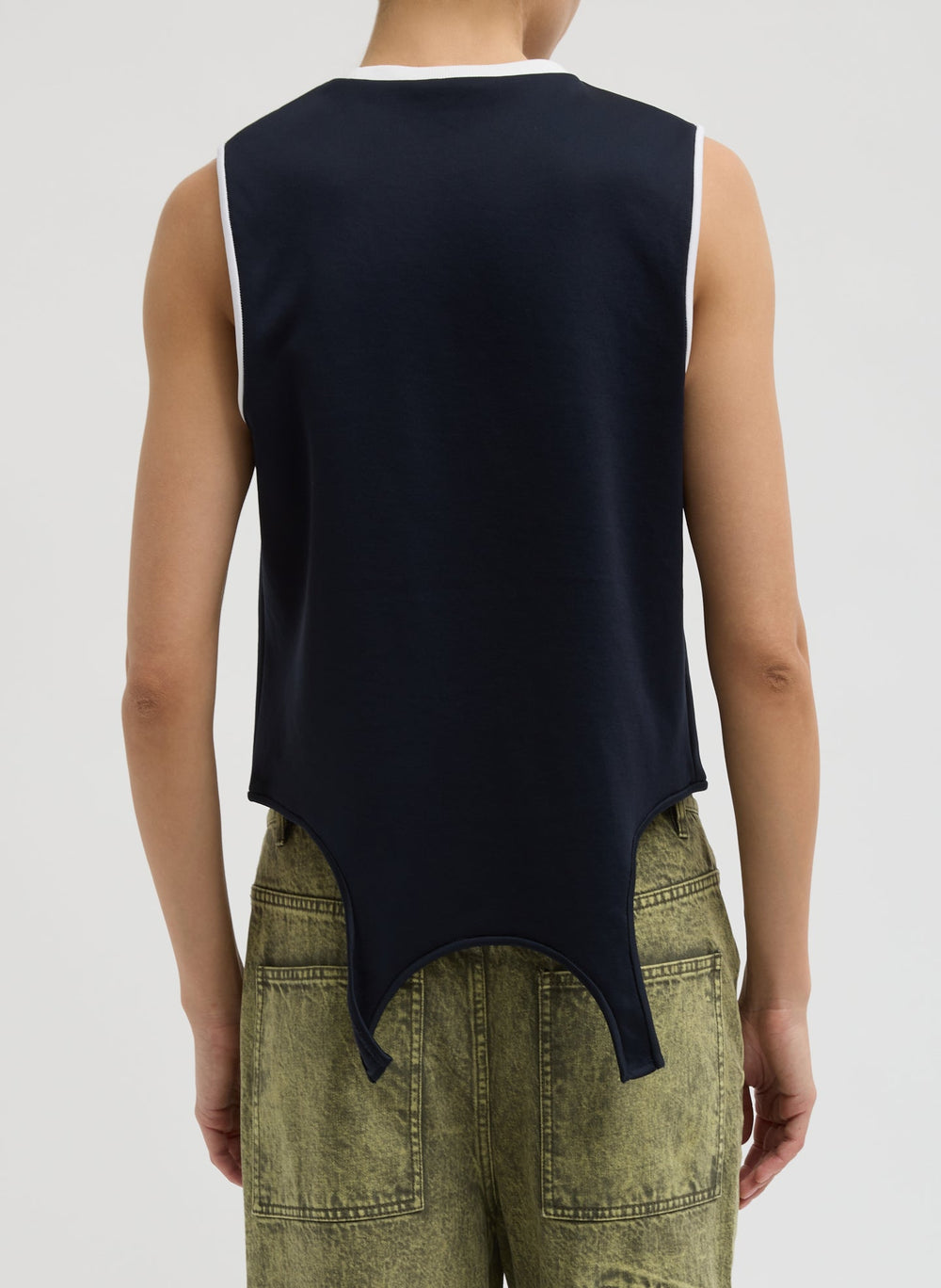 Active Knit Flip Tank | Tibi Navy