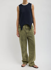 Active Knit Flip Tank | Tibi Navy