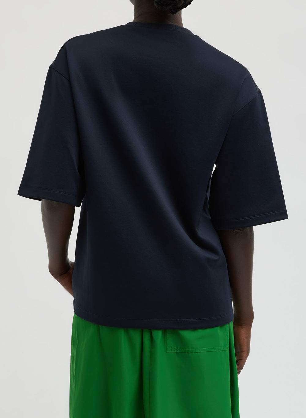 Active Knit Easy T-Shirt | Tibi Navy