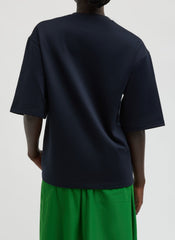 Active Knit Easy T-Shirt | Tibi Navy