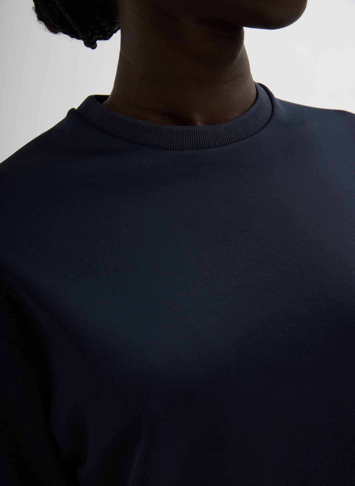 Active Knit Easy T-Shirt | Tibi Navy