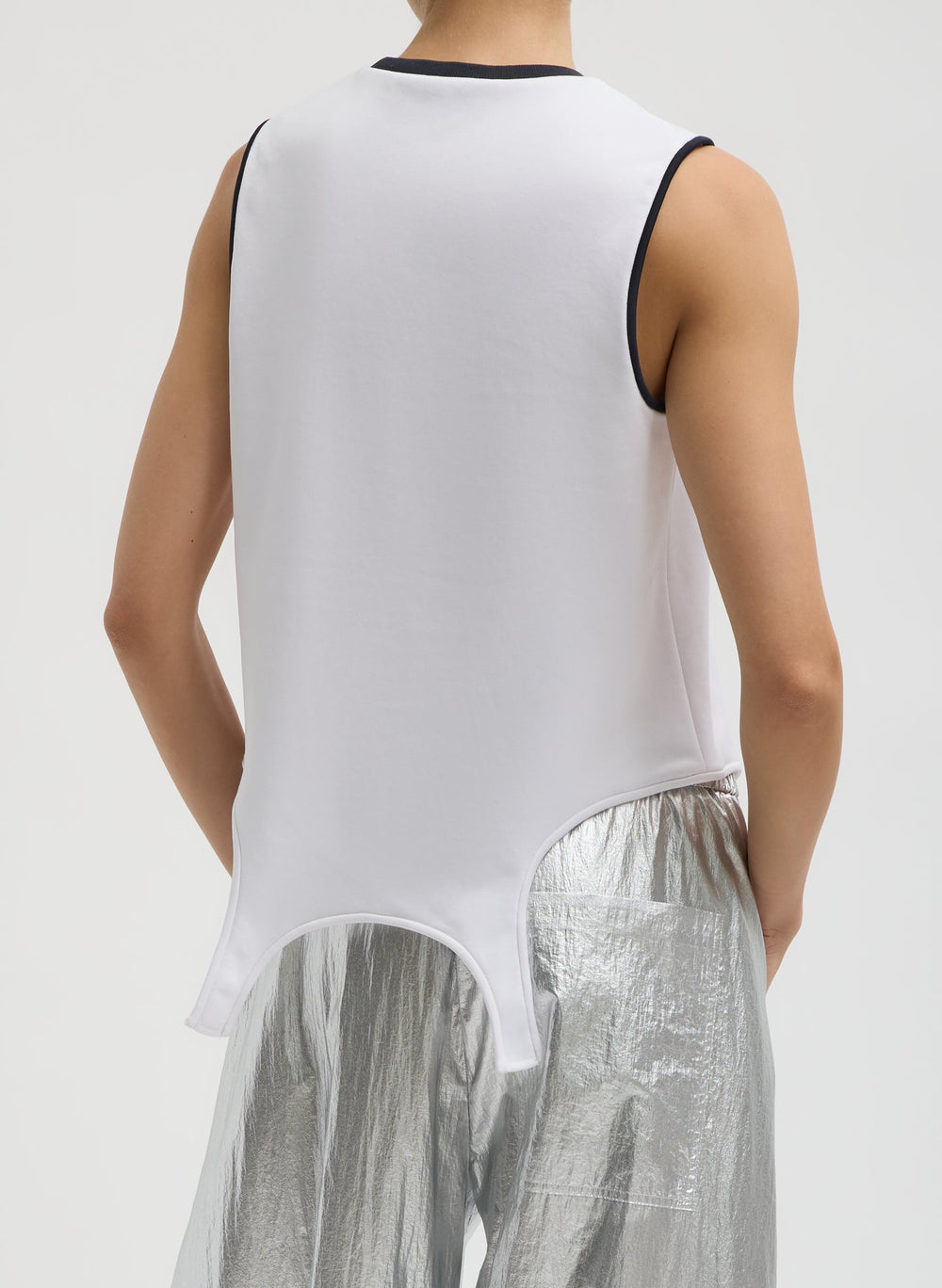 Active Knit Flip Tank | Tibi White