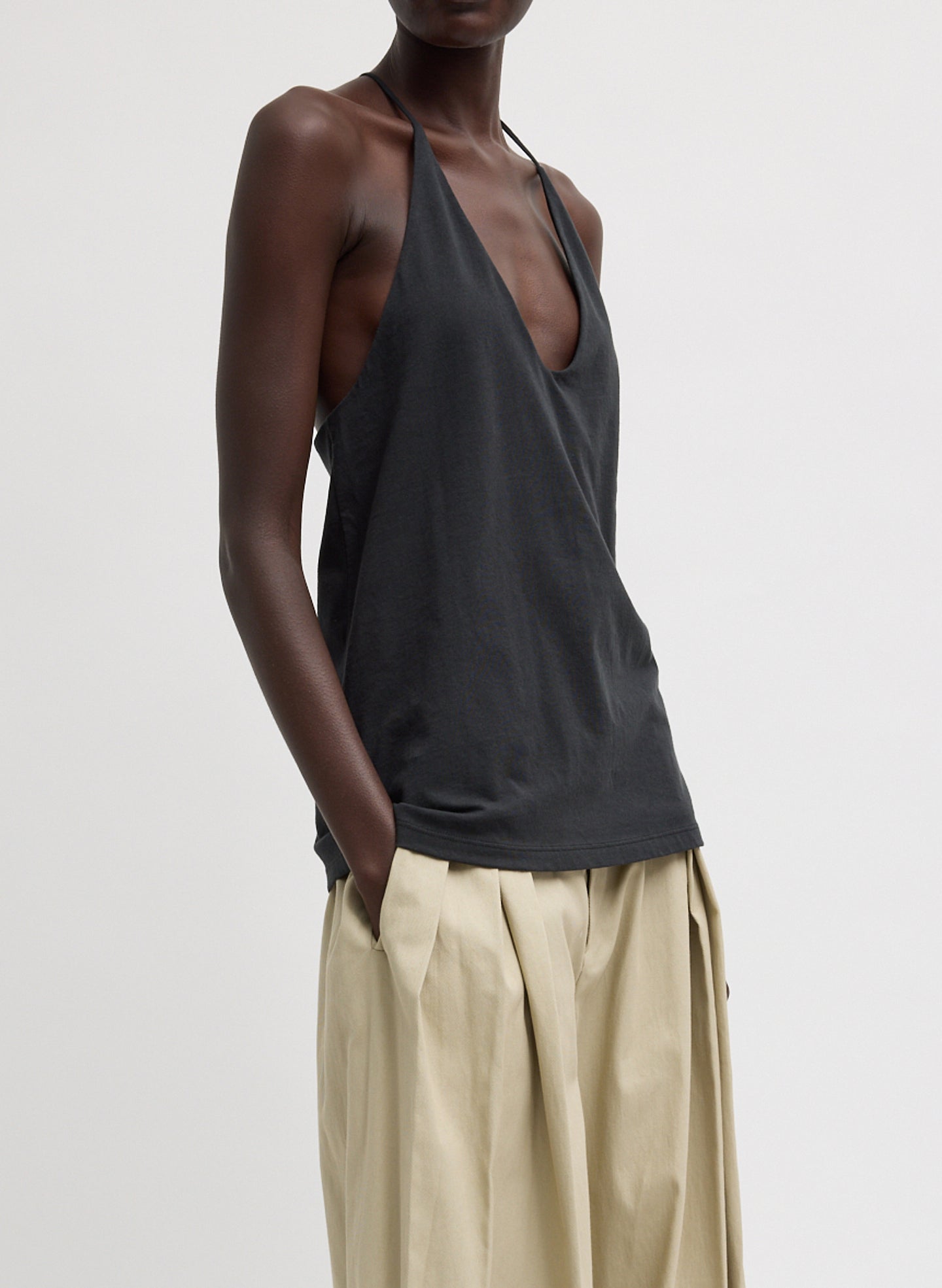 Racerback Tank | Tibi Black