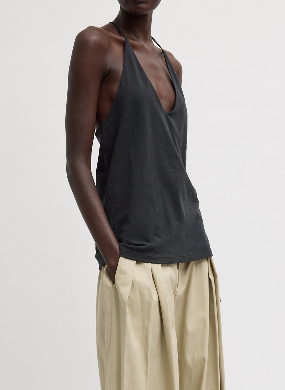 Racerback Tank | Tibi Black