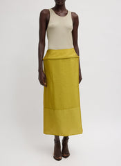 Chassis Hoop Pencil Skirt | Tibi Dijon