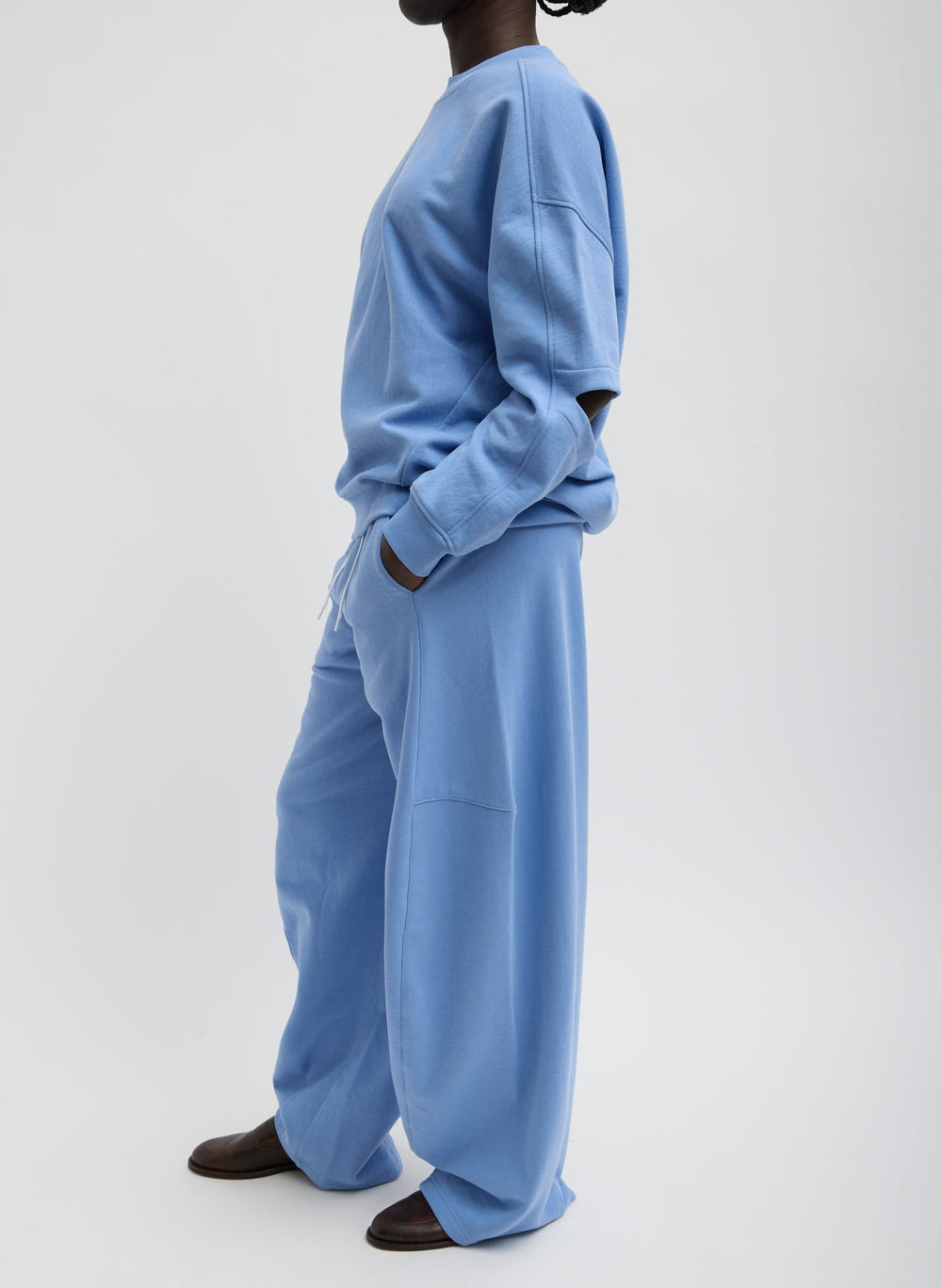 Sweatshirting Winslow Pant | Tibi Light Blue