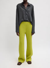 Viscose Plisse Corbit Pant | Tibi Pea Pod