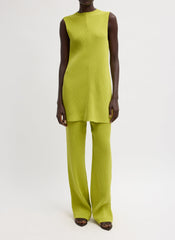 Viscose Plisse Corbit Pant | Tibi Pea Pod