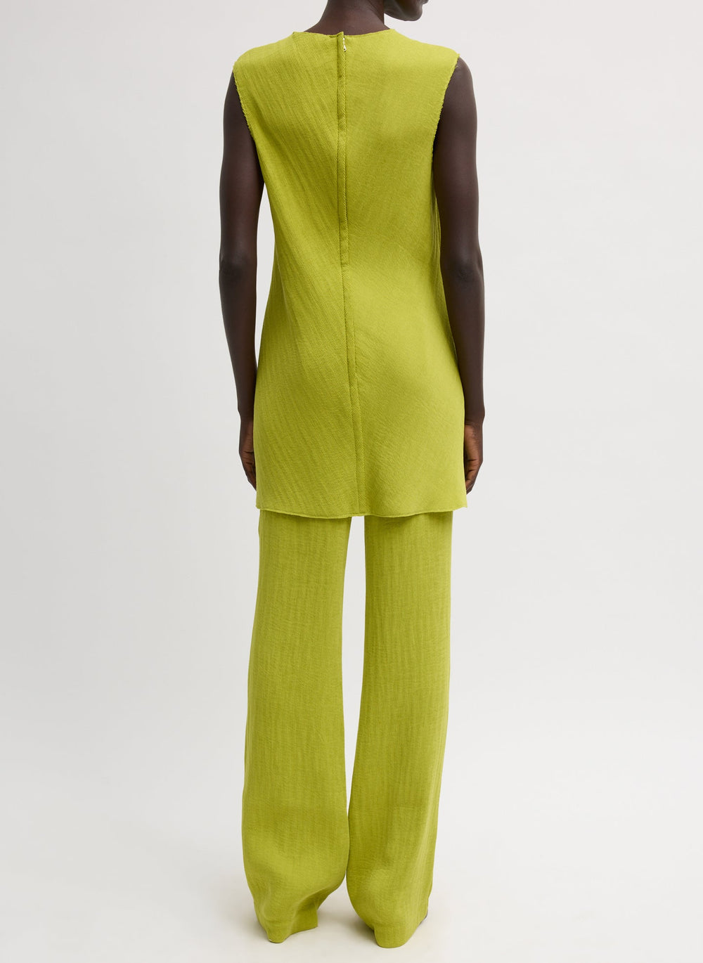 Viscose Plisse Corbit Pant | Tibi Pea Pod