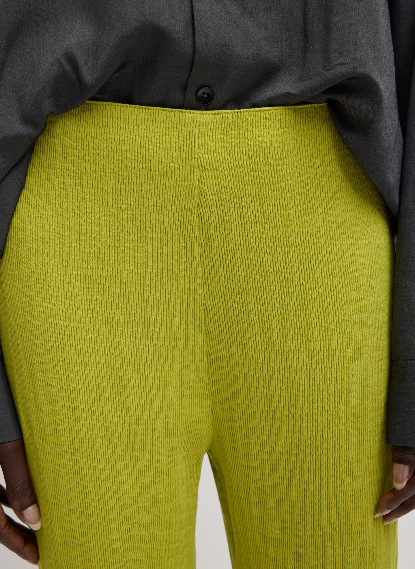 Viscose Plisse Corbit Pant | Tibi Pea Pod