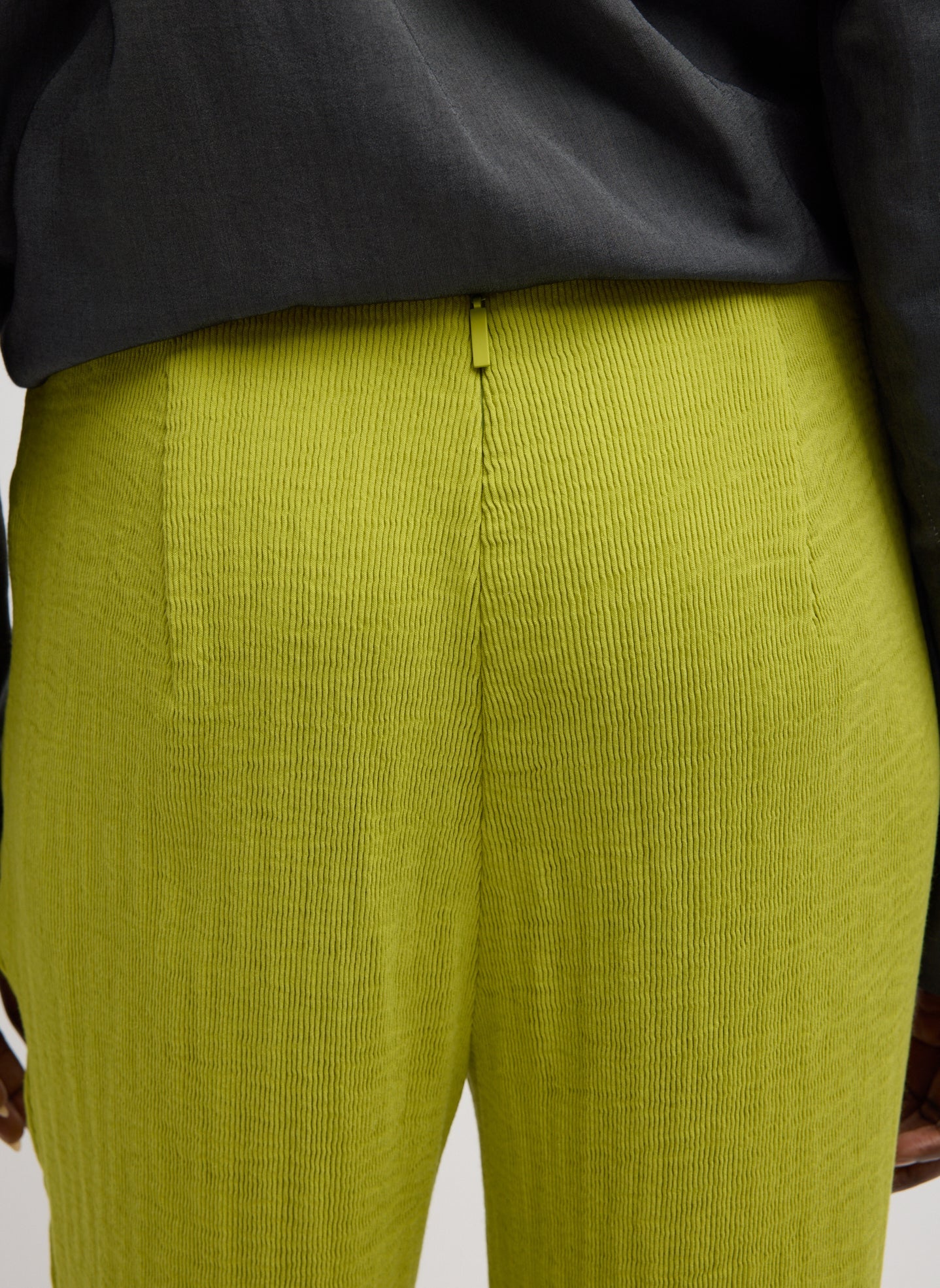 Viscose Plisse Corbit Pant | Tibi Pea Pod