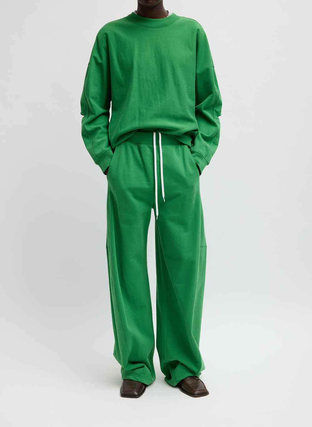 Sweatshirting Winslow Pant | Tibi Green