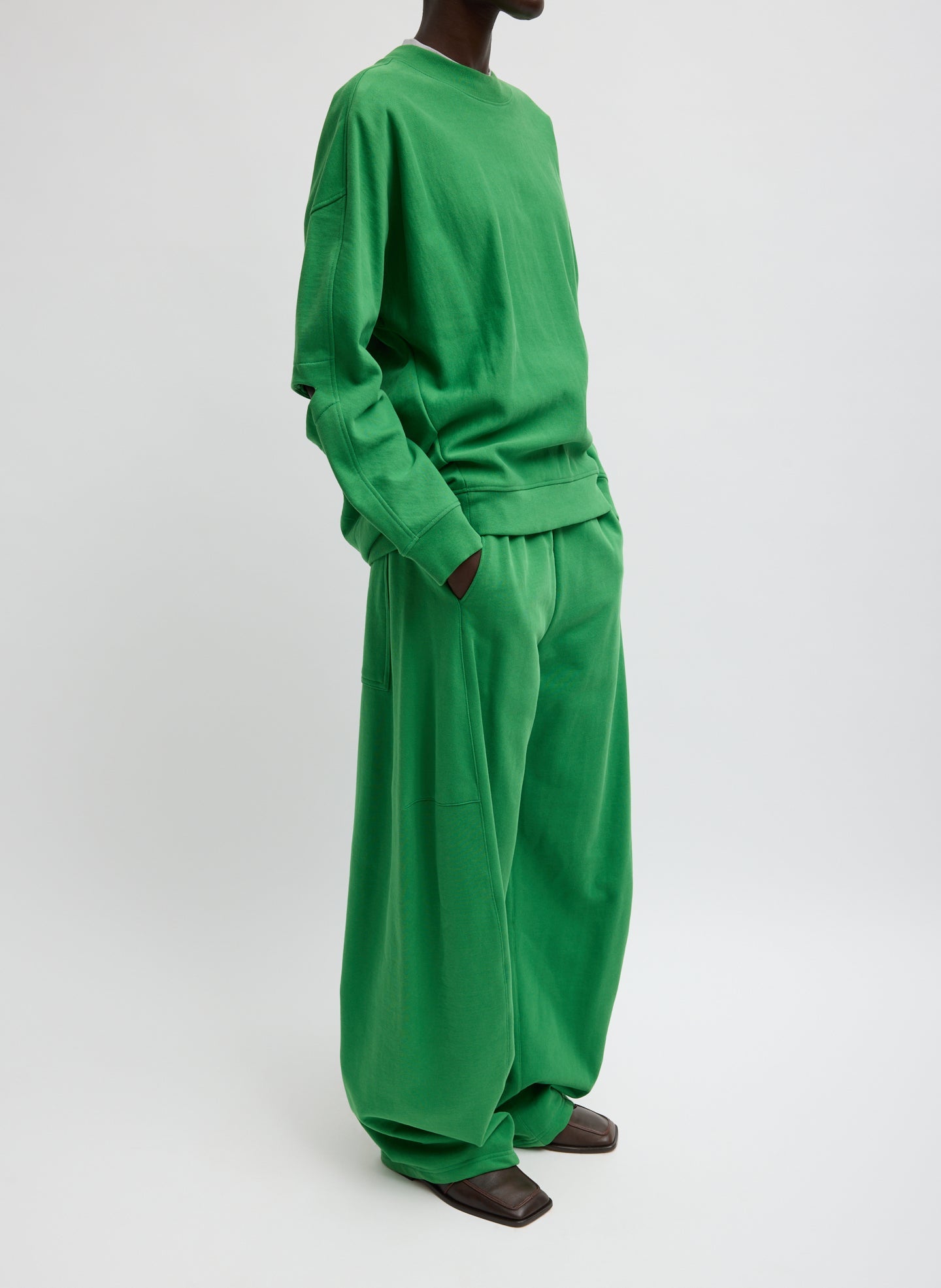 Sweatshirting Winslow Pant | Tibi Green