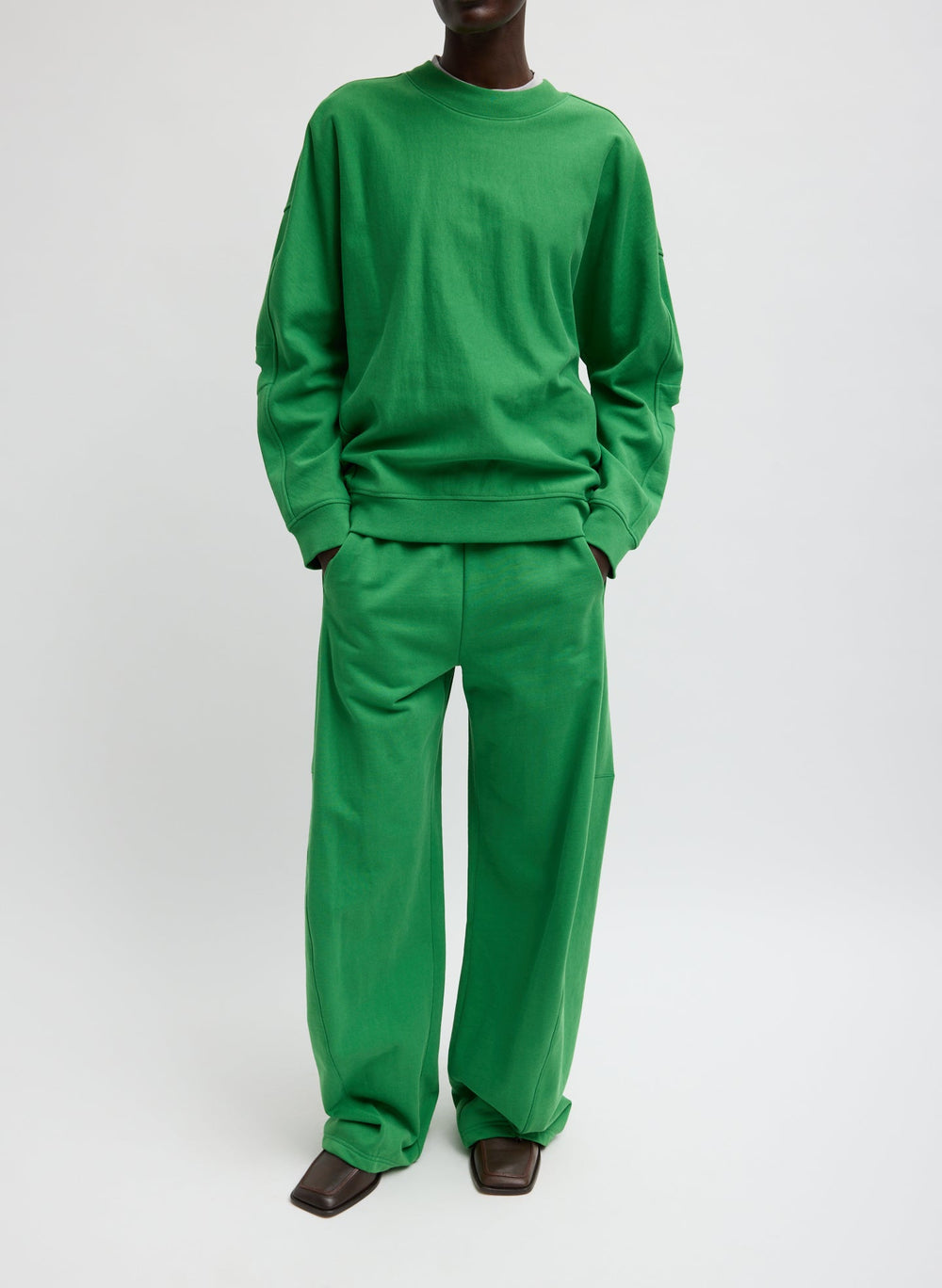 Sweatshirting Winslow Pant | Tibi Green