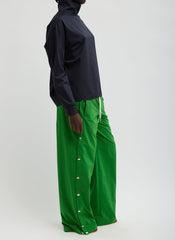 Nylon Snap Pull On Jogger | Tibi Green