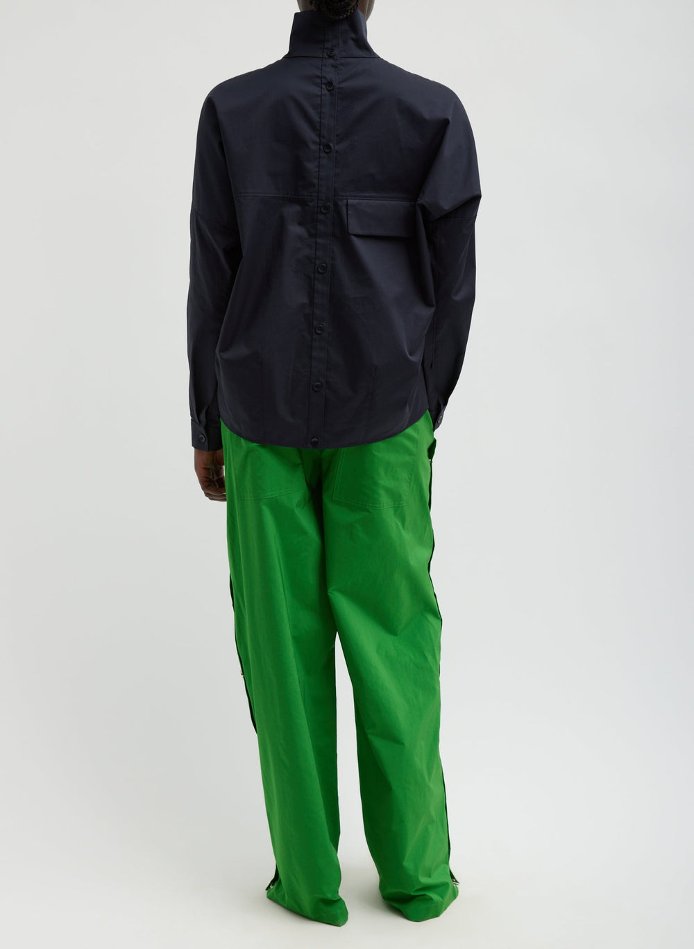 Nylon Snap Pull On Jogger | Tibi Green