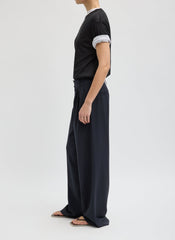 Tropical Wool Stella Pant | Tibi Navy
